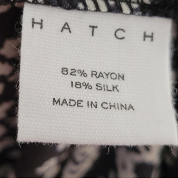 HATCH Floral Flowy Tent Dress with Pockets - Dark Grey & White - Picture 7 of 10